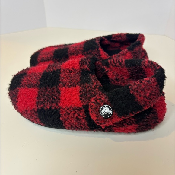 Children’s Kids Croc Slippers plaid Size 1j - Picture 4 of 5